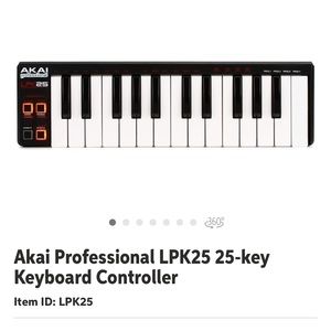 AKAI professional LPK25 (Laptop Performance Keyboard)